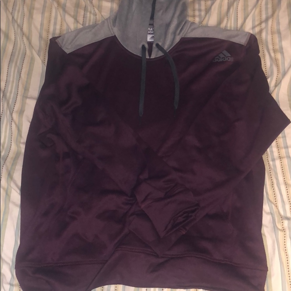 Adidas Maroon Men’s Hoodie Size XL
